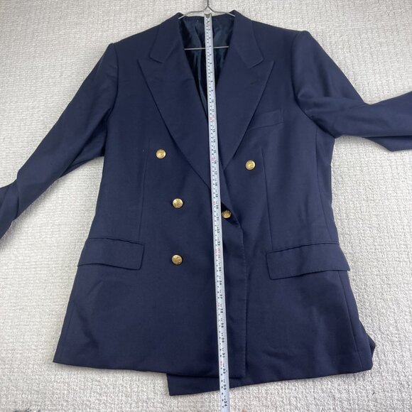 Kiton Napoli 100% Cashmere Blazer Size 42 (52 EUR) Blue L'Uomo Montreal Read* - Picture 14 of 16